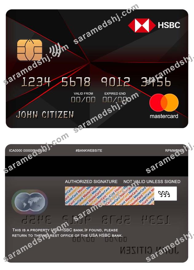 USA HSBC bank mastercard